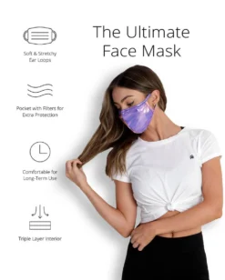 One By One Apparel Masks & Bandanas Miss Cosmic Filtered Face Mask