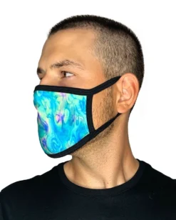 White Label Masks & Bandanas Acid Lagoon Face Mask
