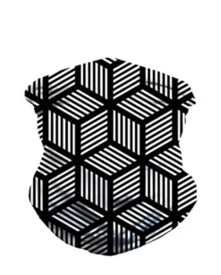J.S. Industry Corp Masks & Bandanas Cubed Illusions Seamless Mask Bandana
