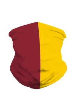 INTO THE AM Burgundy And Gold Seamless Mask Bandana