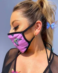 Nylon Masks & Bandanas Butterfly Groove Face Mask
