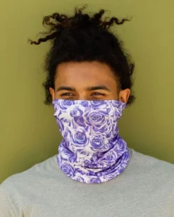 J.S. Industry Corp Masks & Bandanas Violet Roses Seamless Mask Bandana