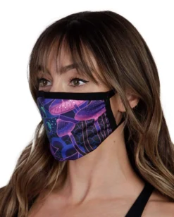 Lyte Couture Dazed Mushroom Face Mask Masks & Bandanas