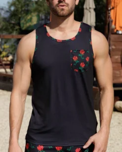 INTO THE AM Roses Pocket Tank T-Shirts & Tanks 13 INTO THE AM Roses Pocket Tank T-Shirts & Tanks