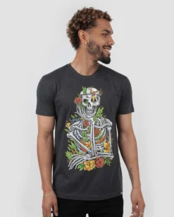 INTO THE AM Skeletal Bloom Tee T-Shirts & Tanks