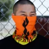 J.S. Industry Corp Orange Flame Seamless Mask Bandana