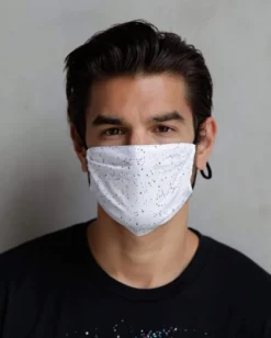 Fydelity Paint Splatter White Face Mask V2