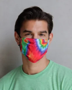 Fydelity Rainbow Tie-Dye Face Mask