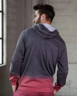 INTO THE AM Red Horizon Tie-Dye Hoodie Hoodies