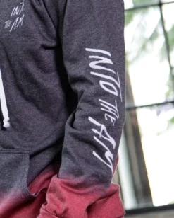 INTO THE AM Red Horizon Tie-Dye Hoodie Hoodies