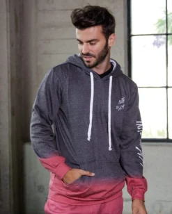 INTO THE AM Red Horizon Tie-Dye Hoodie Hoodies