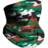 Kimtex Green Brown Combo Camo Seamless Mask Bandana