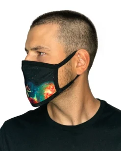 White Label Masks & Bandanas Space Fade Face Mask