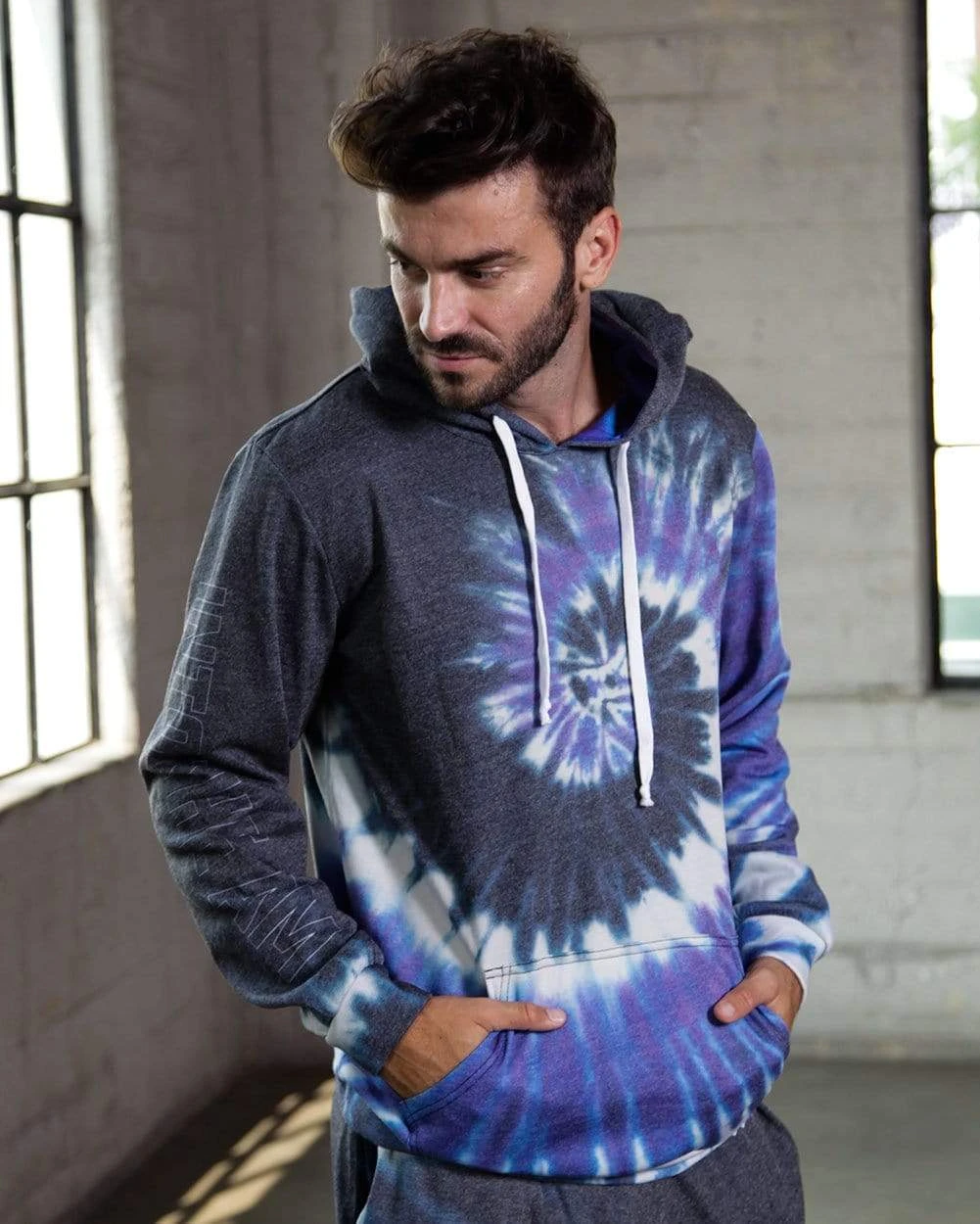 INTO THE AM Whirlpool Purple Tie-Dye Hoodie Hoodies 3 INTO THE AM Whirlpool Purple Tie-Dye Hoodie Hoodies