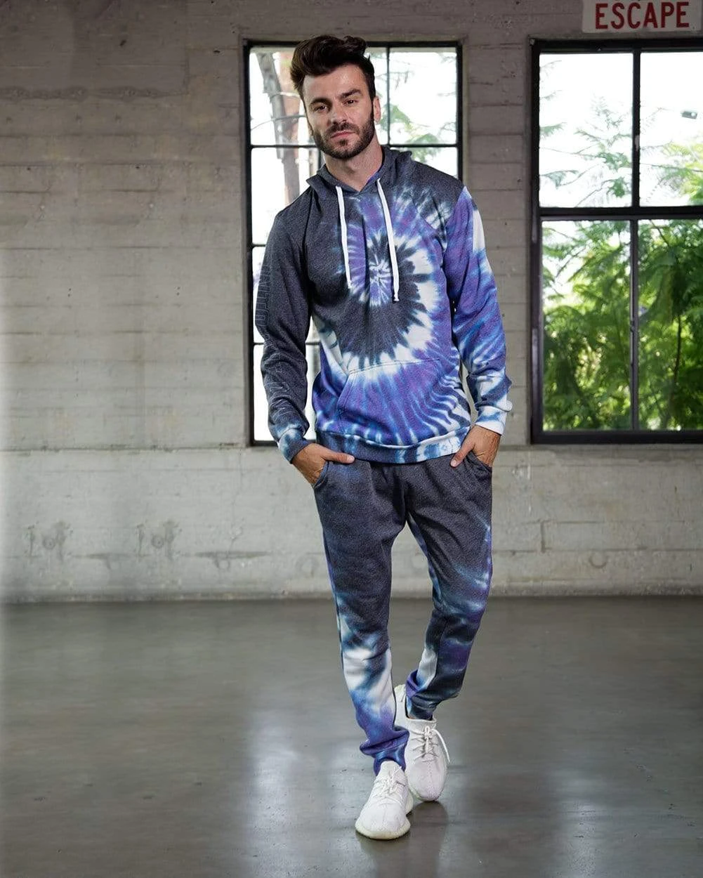 INTO THE AM Whirlpool Purple Tie-Dye Hoodie Hoodies 4 INTO THE AM Whirlpool Purple Tie-Dye Hoodie Hoodies